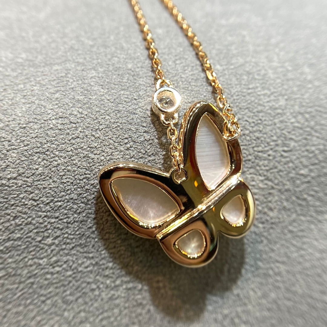 ¡®Dream¡¯BUTTERFLY MOP DIAMOND NECKLACE