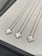 ¡®Dream¡¯CLOVER MEDIUM SILBER WEISS MOP HALSKETTE