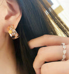 „Dream“BEE LOVE DIAMOND HOOP OHRRINGE