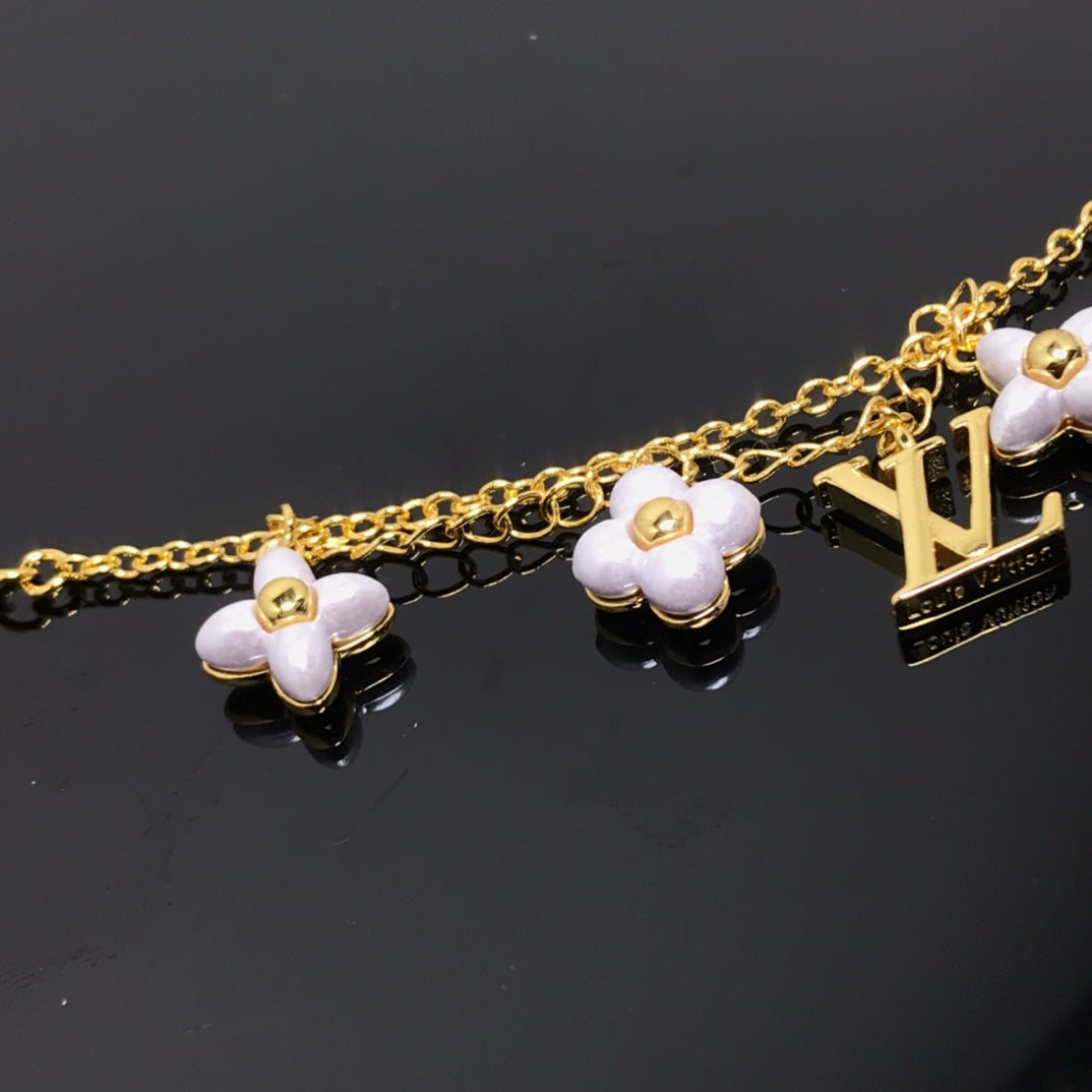¡®Dream¡¯LOGO 6 MOTIF STAR AND SUN GOLD BRACELET