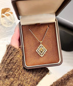 [Dream] B.C.L ENAMEL ROTATING SINGLE-DIAMOND NECKLACE£¨Various colors£©