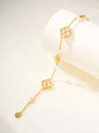 [Dream]B.C.L ENAMELED Three-Flower Bracelet£¨Trumpet)