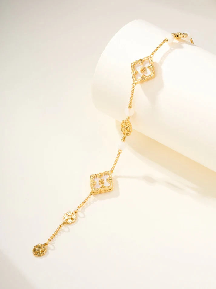 [Dream]B.C.L ENAMELED Three-Flower Bracelet£¨Trumpet)