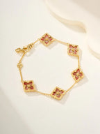 [Dream]B.C.L ENAMELED Five-Flower Bracelet£¨Various Colors)