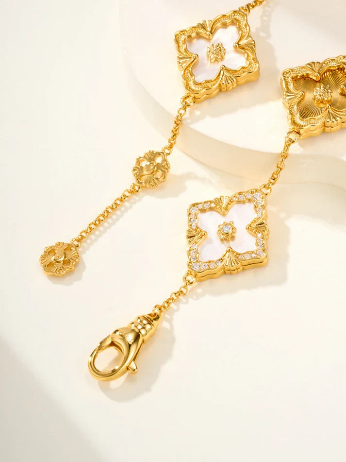 [Dream]B.C.L ENAMELED Five-Flower Bracelet£¨Various Colors) BIG SIZE
