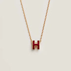 ¡®Dream¡¯HM CLIC RED ENAMEL GOLD NECKLACE