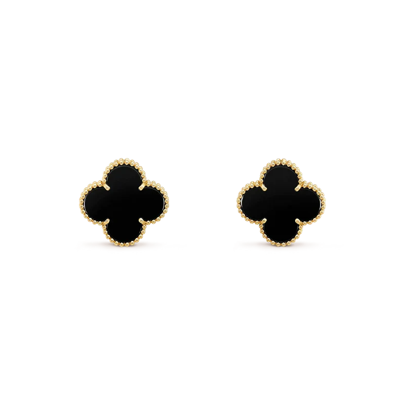 ¡®Dream¡¯CLOVER MITTELGROSSE 1-MOTIV-ONYX-OHRSTECKER