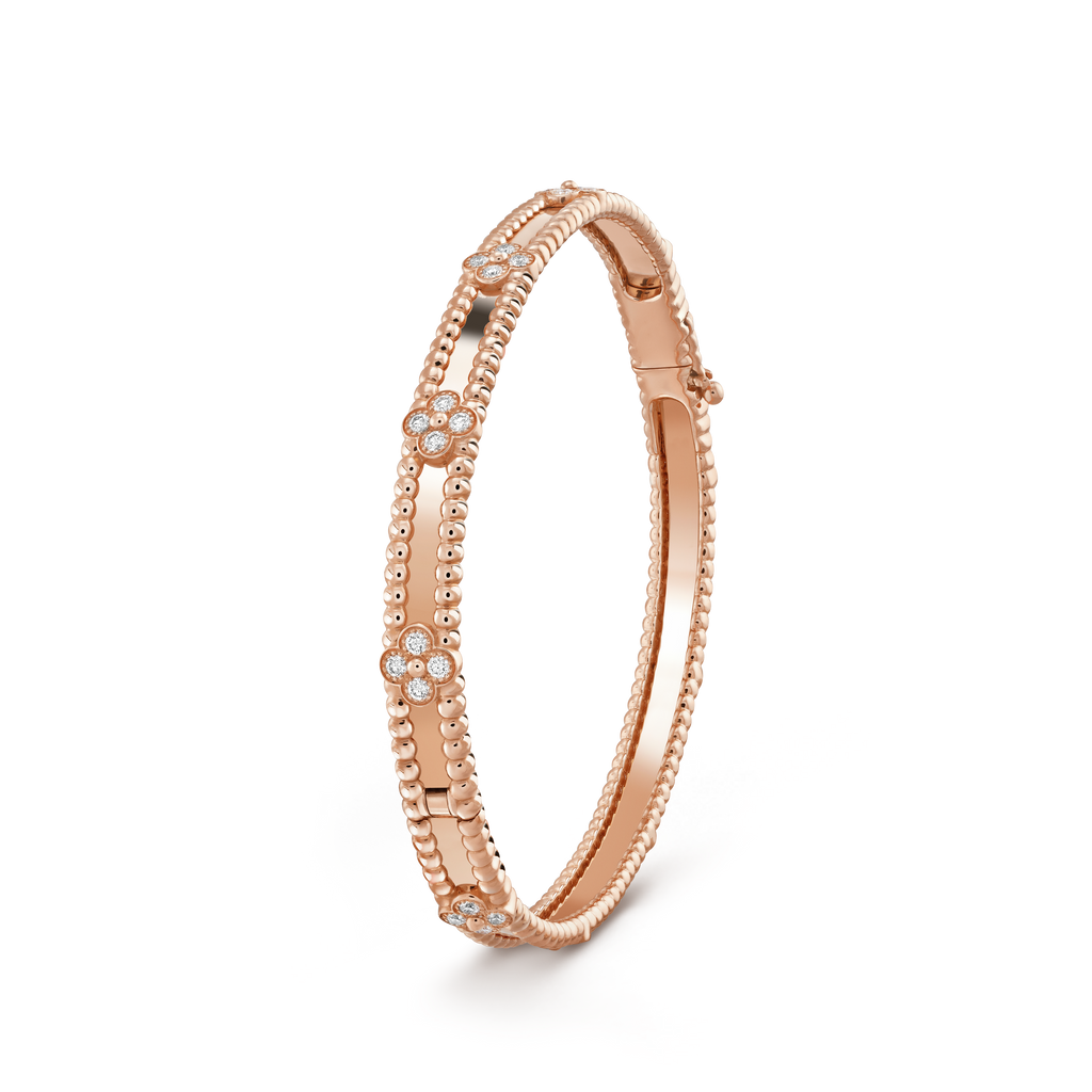 「ドリーム」クローバーブレスレット 4MM ダイヤモンド