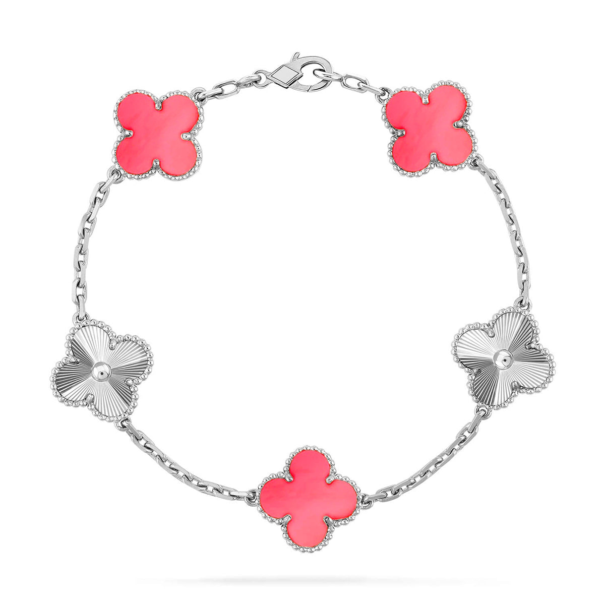[Dream]Neue ROSA PERLMUTT-ARMBANDKOLLEKTION MIT KLEEBÄTTERN (5 MOTIVE)