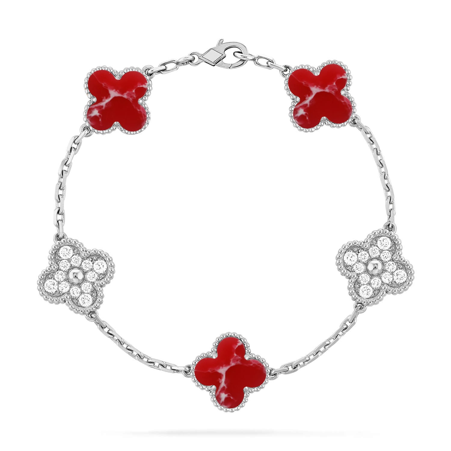 [Dream]Neue CLOVER 5 MOTIV ROTES MUSTER ARMBAND KOLLEKTION
