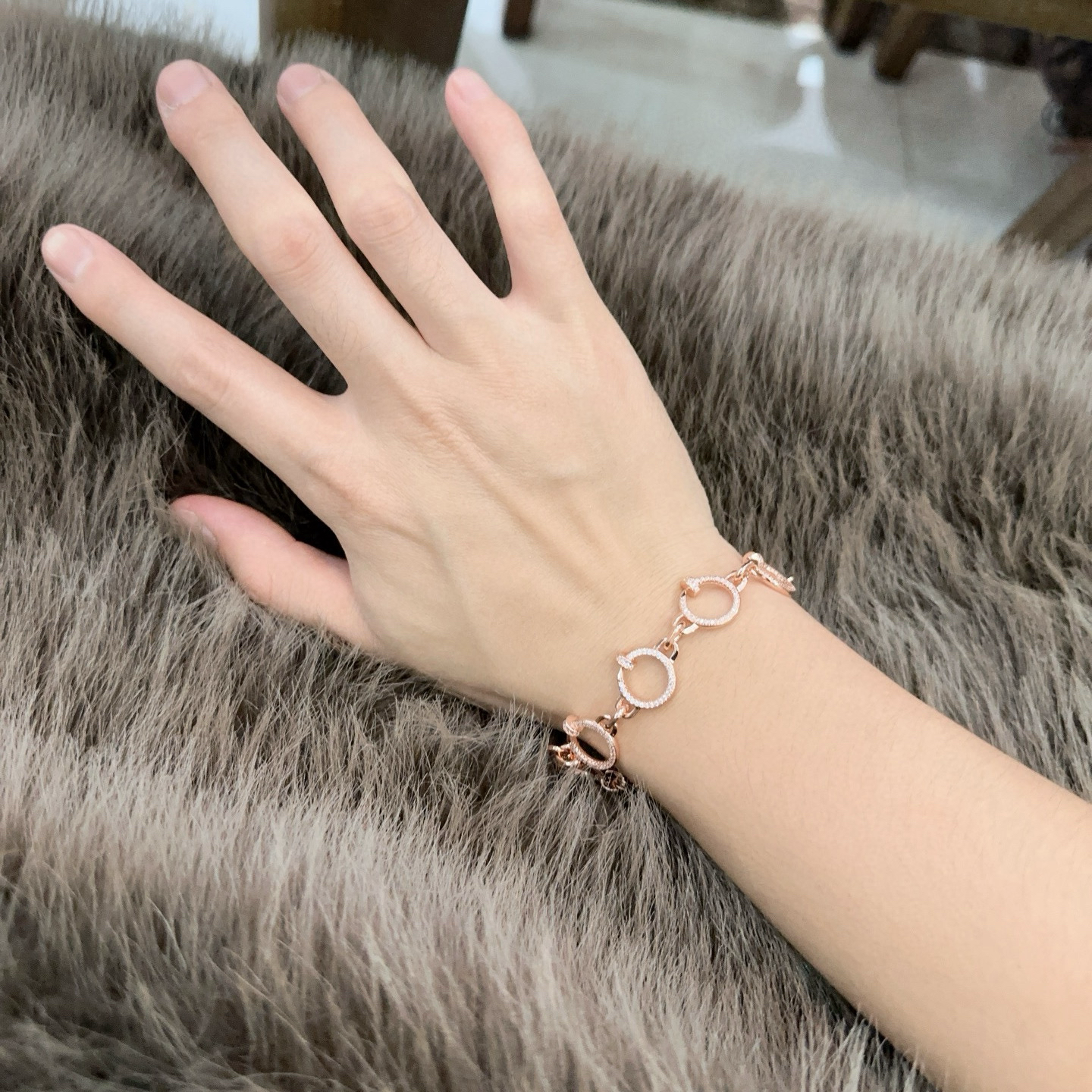 „Dream“LOVE-Armband von JUSTE mit Diamanten