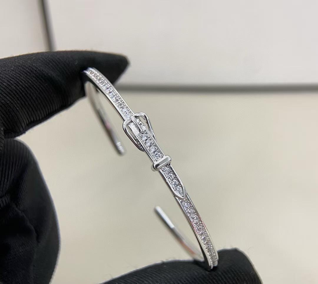 [夢] ダイヤモンド散りばめブレスレット 3色