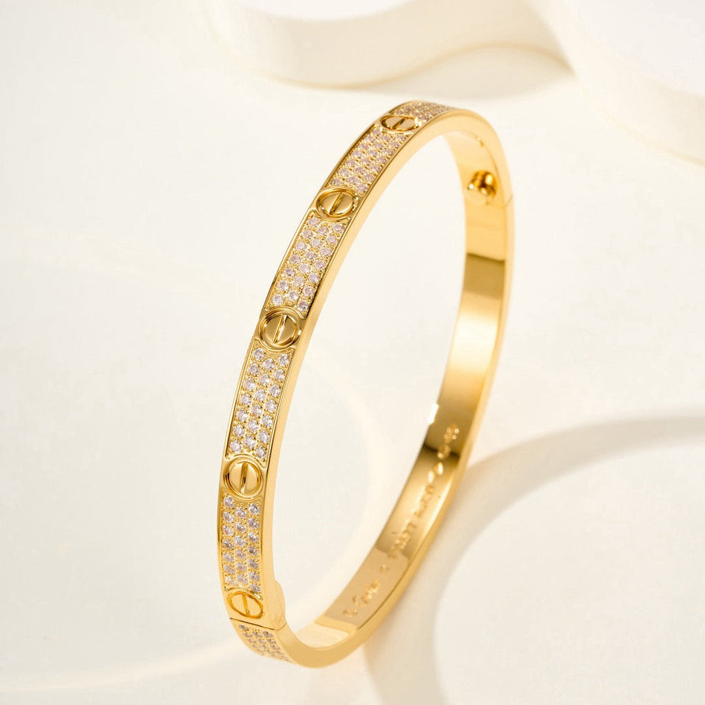 „Dream“ LIEBESARMBAND 4,8 MM DIAMANTBESETZT
