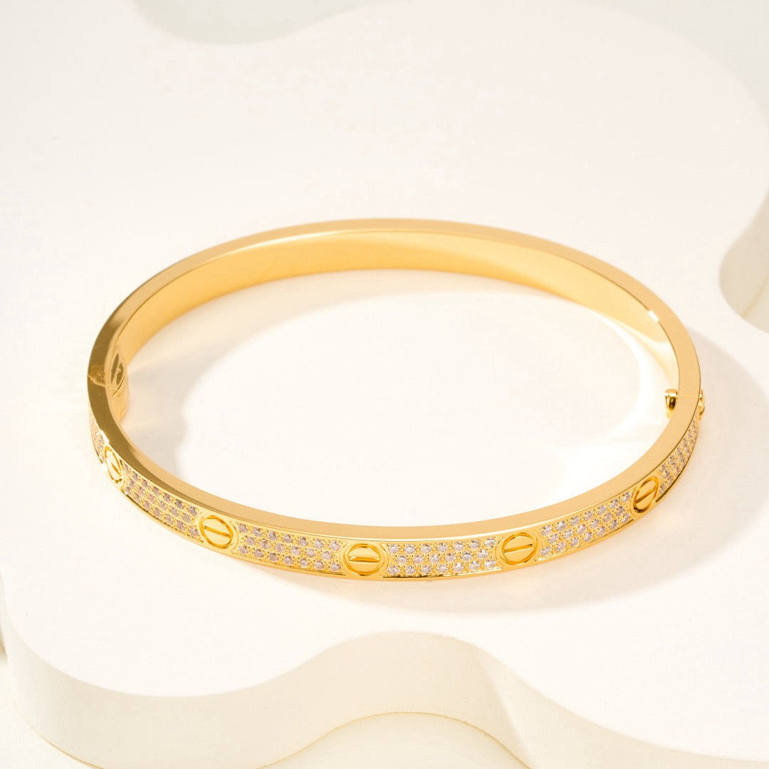 「ドリーム」LOVEブレスレット 4.8MM ダイヤモンドパヴェ