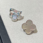 [Dream] CLOVER LARGE (20mm) 1 MOTIV WEISSE PERLMUTT-OHRSTECKER