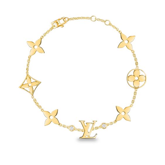 ¡®Dream¡¯STAR AND SUN 7 MOTIFS GOLD BRACELET