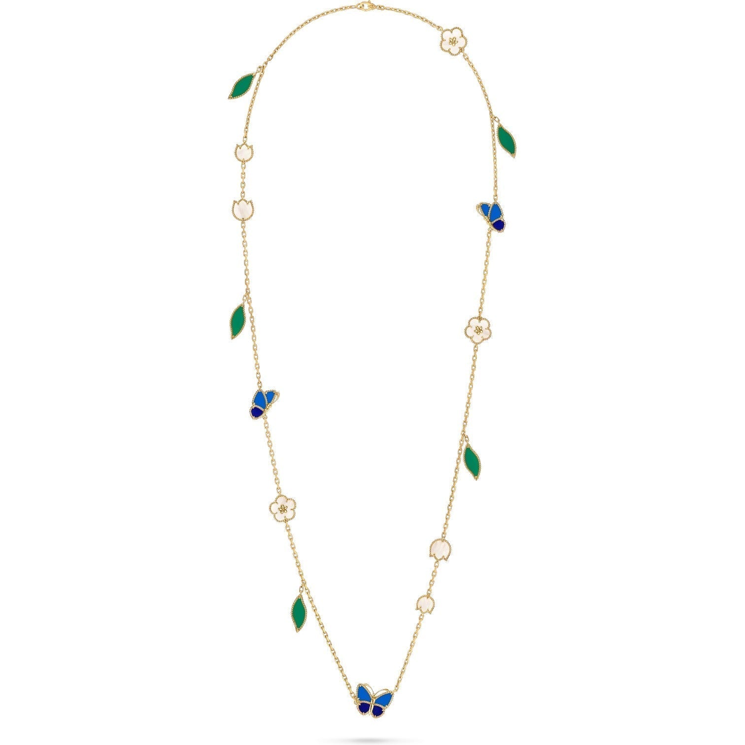 [Dream JURI]LUCKY SPRING BUTTERFLY 15 FLOWER NECKLACE