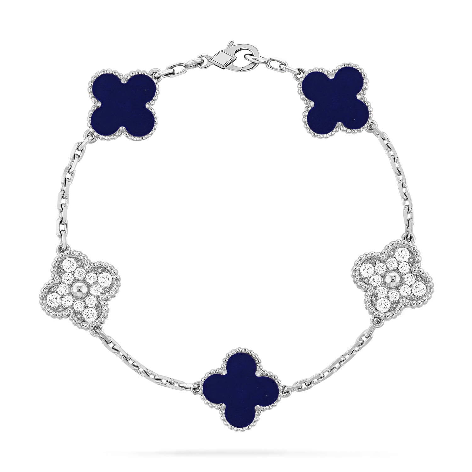 [Dream]Neue CLOVER 5 MOTIF LAPIS LAZULI ARMBAND KOLLEKTION