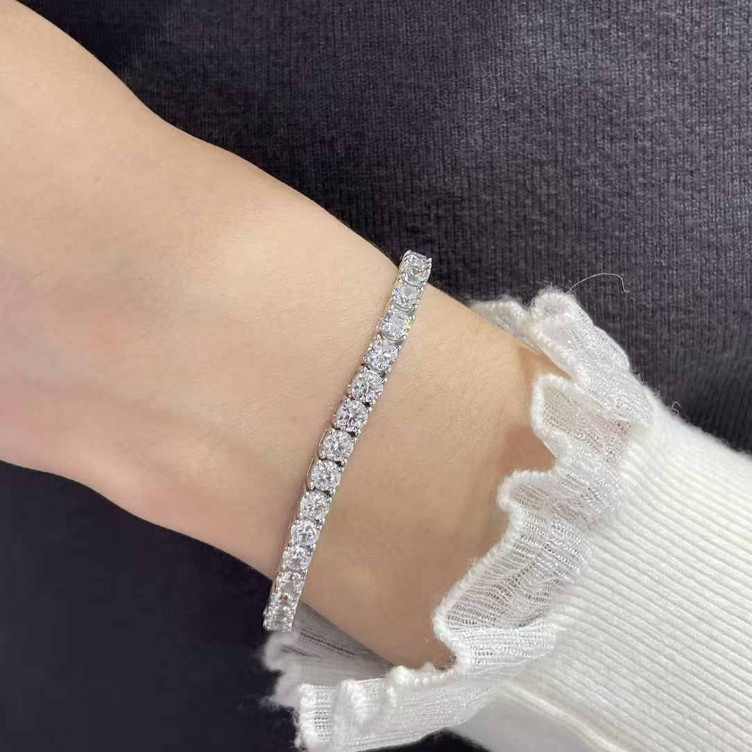 [¡®Dream¡¯]TENNISARMABAND MIT VOLLER DIAMANTFASSUNG