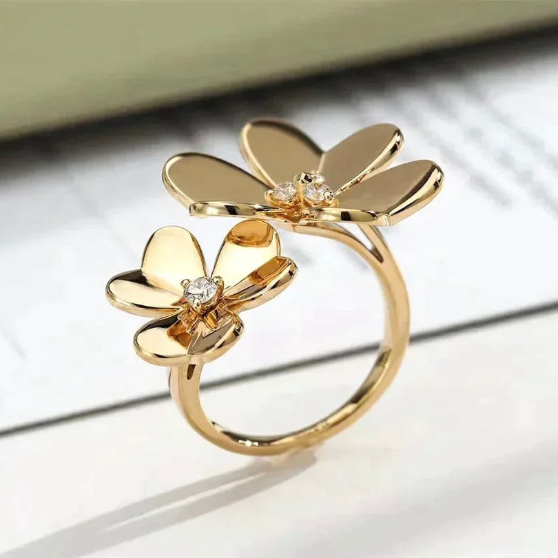 ¡®Dream¡¯CLOVER COMOS GOLDRING MIT DIAMANTEN