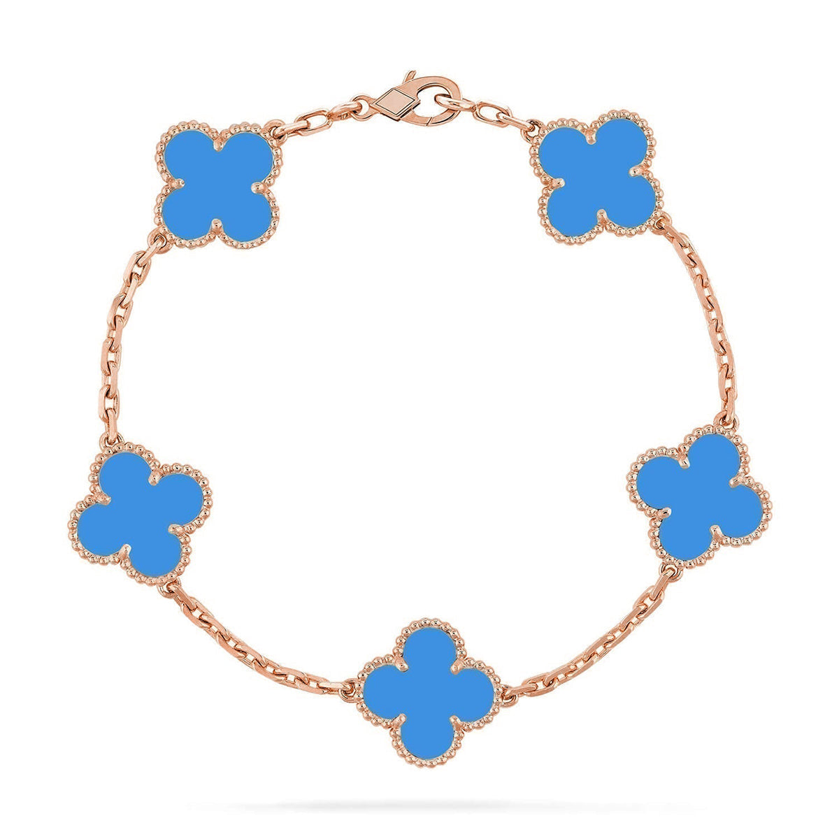 [Traum]Neue Kollektion CLOVER 5 MOTIF BLUE AGATE ARMBÄNDER