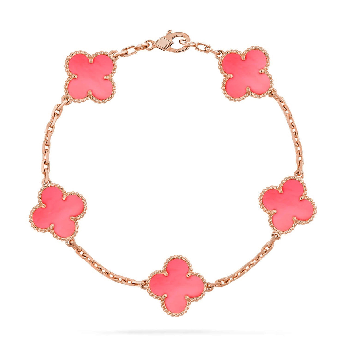 [Dream]Neue ROSA PERLMUTT-ARMBANDKOLLEKTION MIT KLEEBÄTTERN (5 MOTIVE)