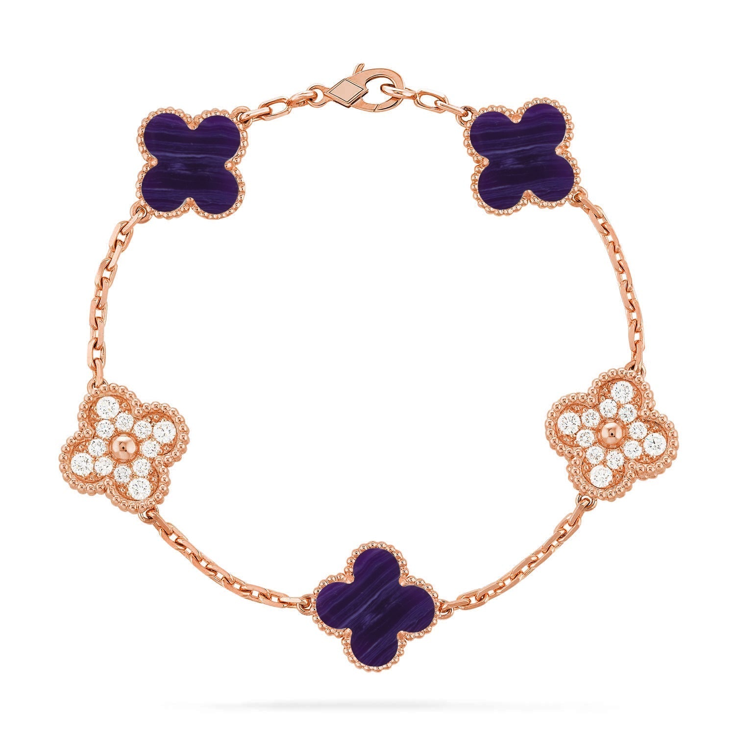[Dream]Neue CLOVER 5 MOTIV LILA STREIFEN ARMBAND KOLLEKTION