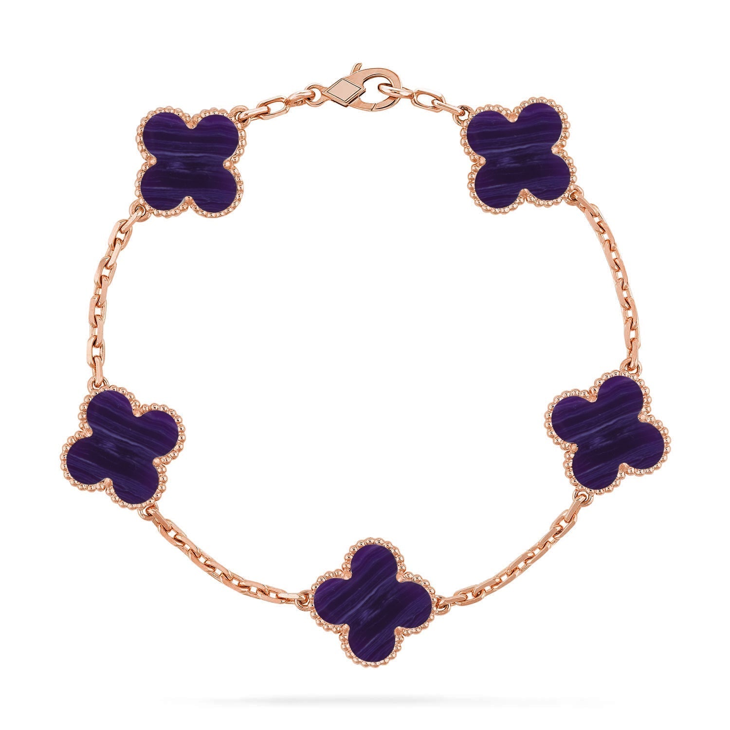 [Dream]Neue CLOVER 5 MOTIV LILA STREIFEN ARMBAND KOLLEKTION