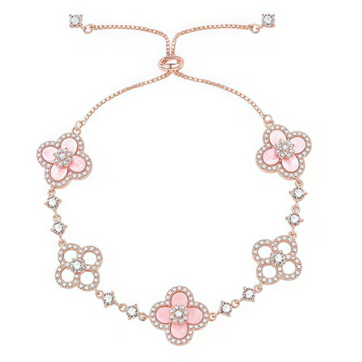 ¡®Dream¡¯CLOVER 5 MOTIV PINK BLAU ROT WEISS ARMBAND