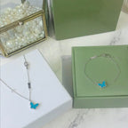 ¡®Dream¡¯BUTTERFLY TURQUOISE BUTTERFLY BRACELET SILVER