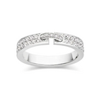 「ドリーム」アライアンス リーンズ ヴィデンス パヴェ ダイヤモンド 4mm リング
