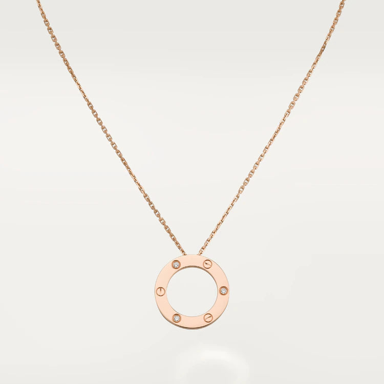 ¡®Dream¡¯LOVE NECKLACE 16MM 3 DIAMONDS