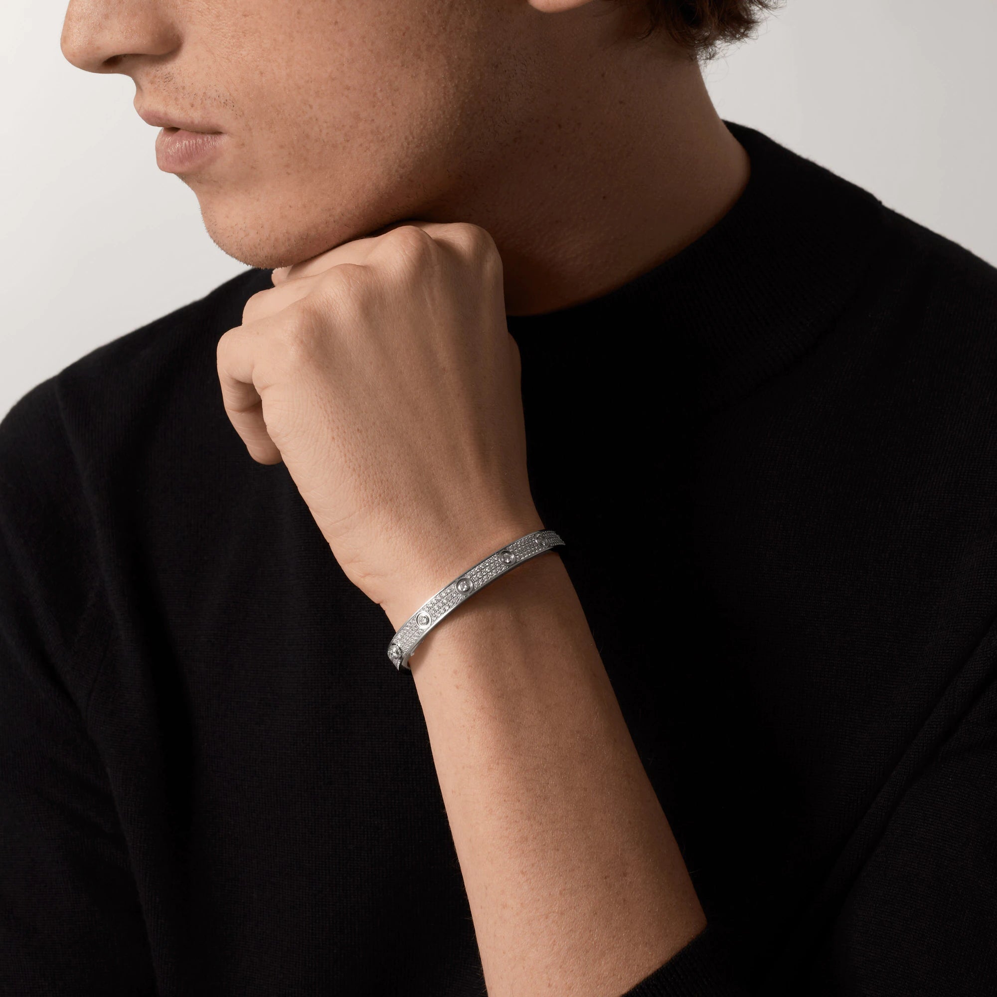 ¡®Dream¡¯LOVE BRACELET 6.1MM DIAMOND-PAVED 10 BIG DIAMONDS