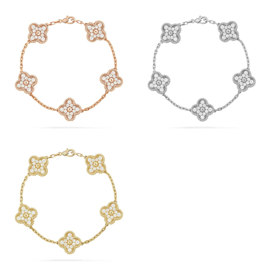 [Dream] Neue CLOVER 5 MOTIF FULL DIAMOND ARMBANDKOLLEKTION