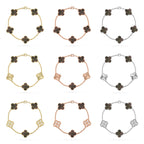 [Dream]New CLOVER 5 MOTIF GRAY MOP BRACELET COLLECTION
