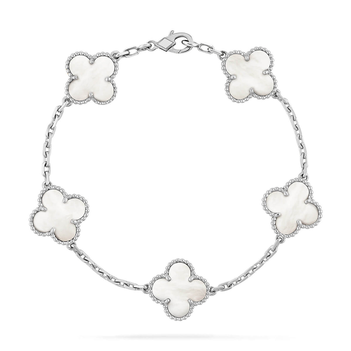 [Traum]Neue CLOVER WHITE PEARL MOP 5 MOTIV ARMBAND KOLLEKTION