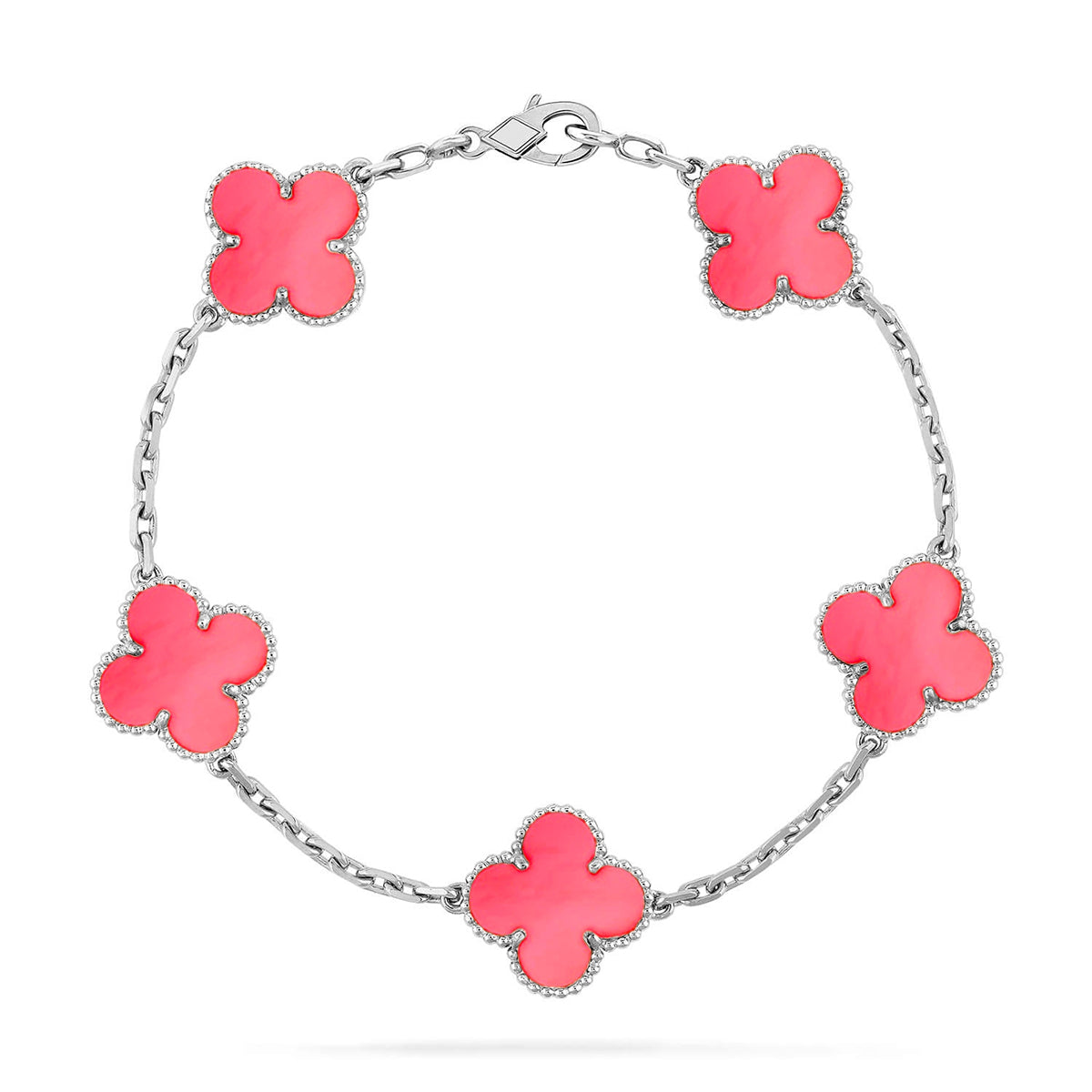 [Dream]Neue ROSA PERLMUTT-ARMBANDKOLLEKTION MIT KLEEBÄTTERN (5 MOTIVE)
