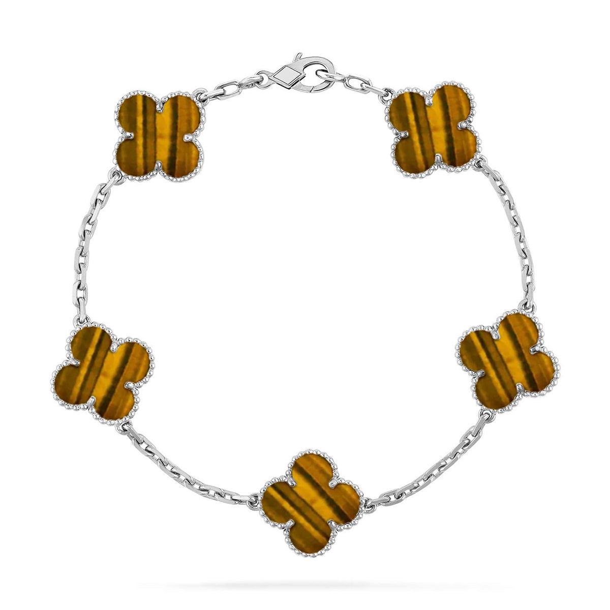 [Dream]Neue CLOVER 5 MOTIFS TIGER EYE ARMBAND-KOLLEKTION