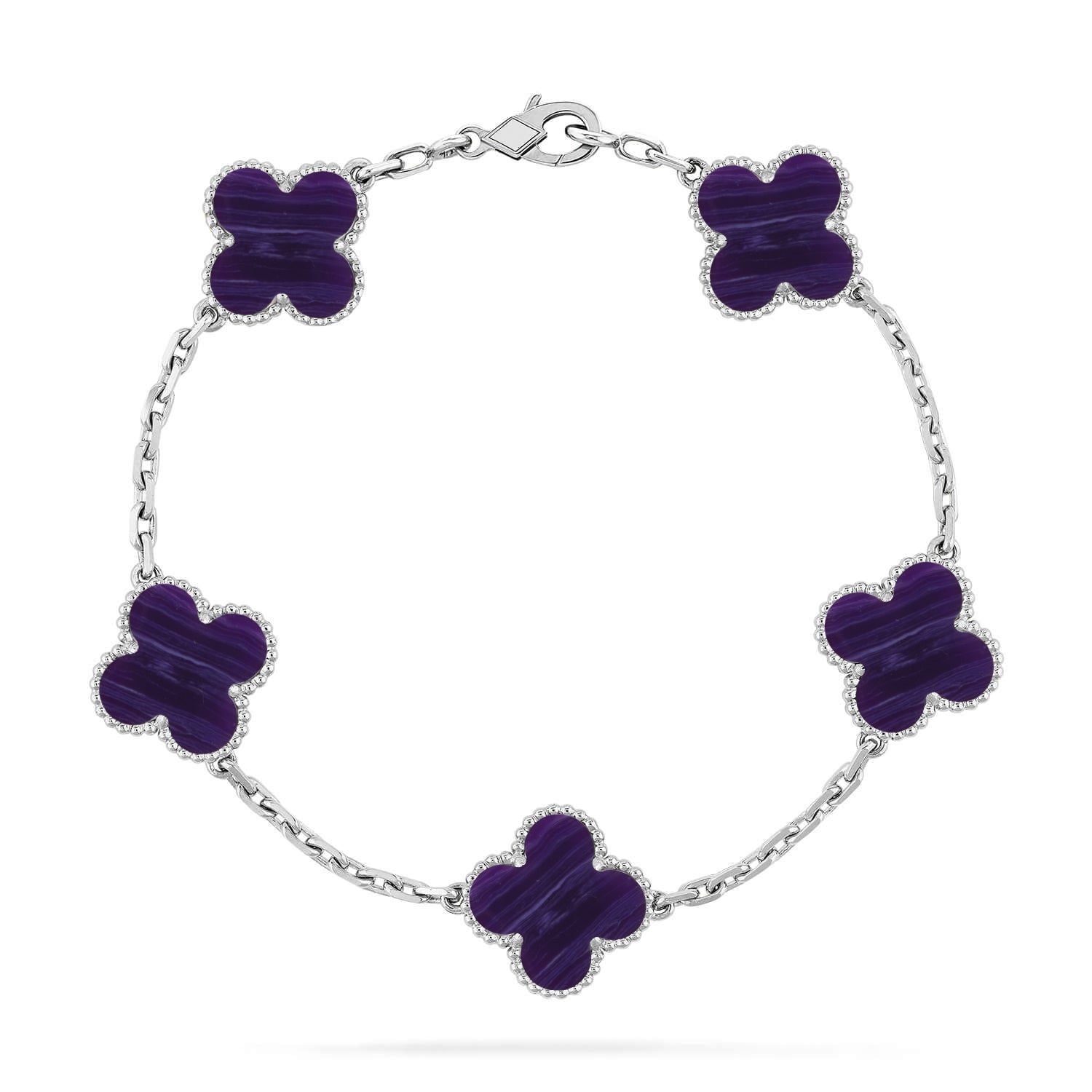 [Dream]Neue CLOVER 5 MOTIV LILA STREIFEN ARMBAND KOLLEKTION