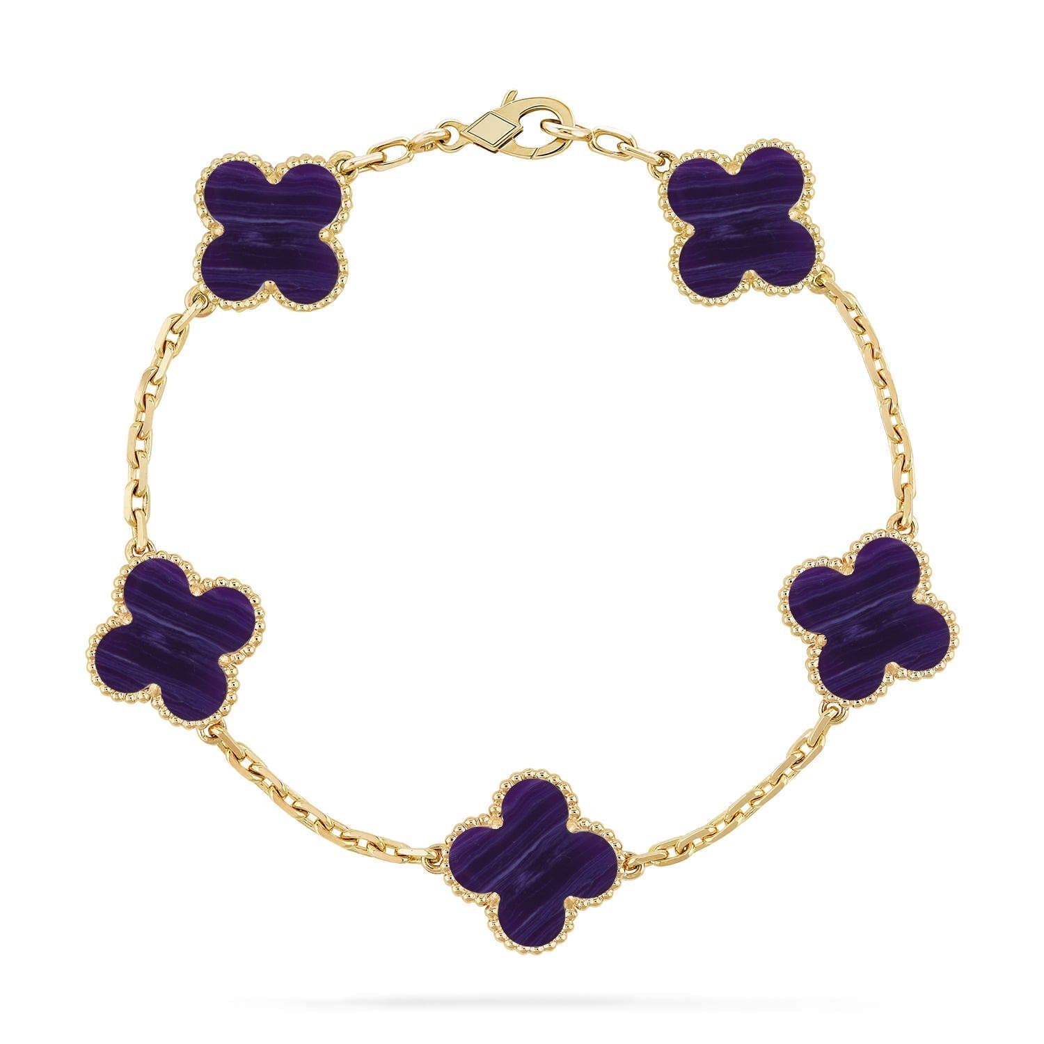 [Dream]Neue CLOVER 5 MOTIV LILA STREIFEN ARMBAND KOLLEKTION