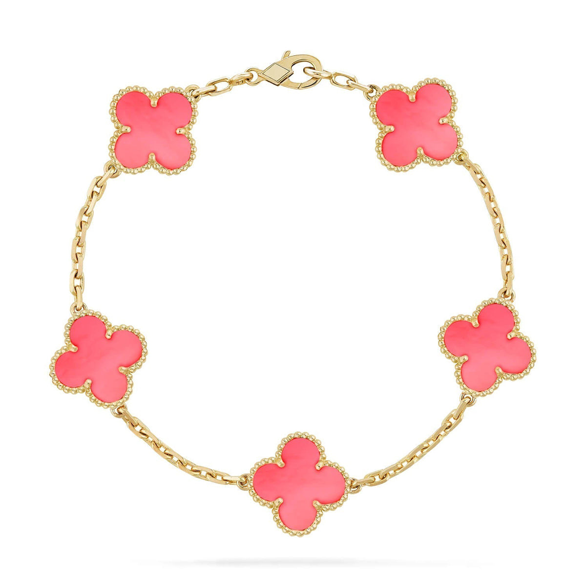 [Dream]Neue ROSA PERLMUTT-ARMBANDKOLLEKTION MIT KLEEBÄTTERN (5 MOTIVE)