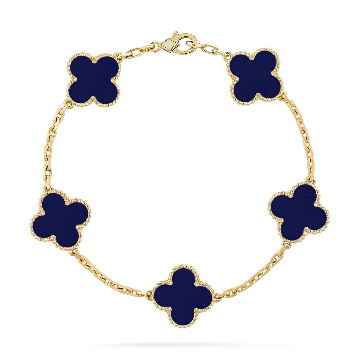 [Dream]Neue CLOVER 5 MOTIF LAPIS LAZULI ARMBAND KOLLEKTION