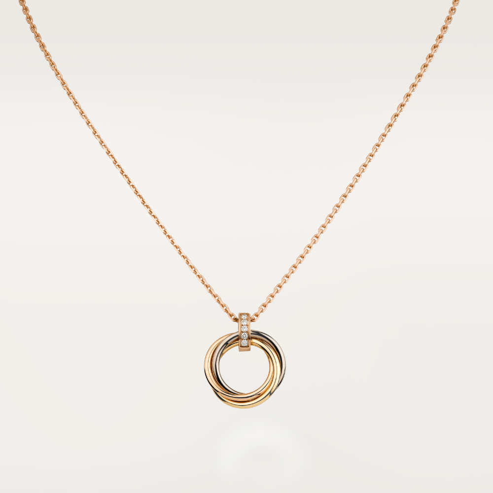 „Dream“-TRINITY-Halskette GOLD DIAMANTEN