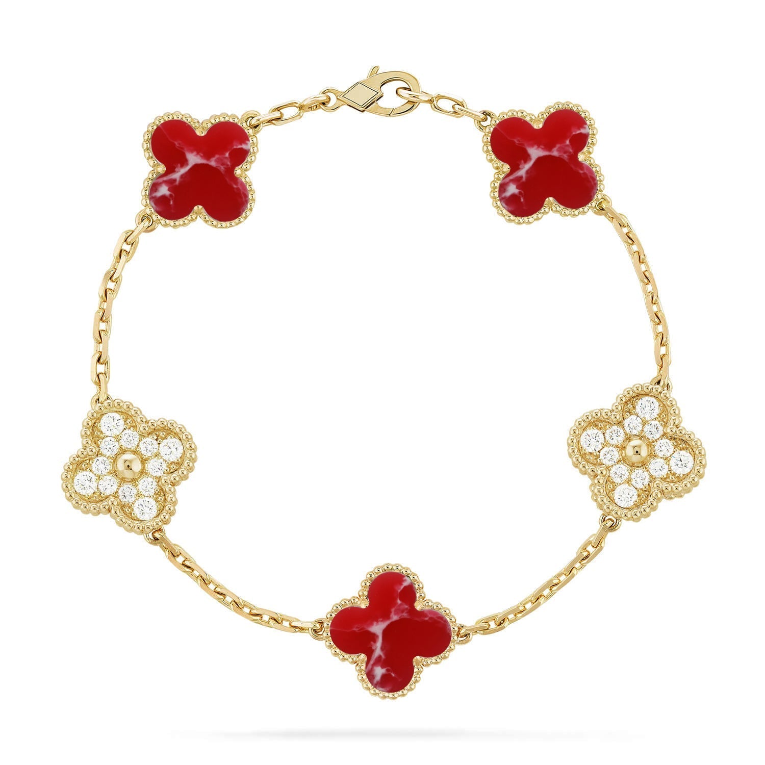 [Dream]Neue CLOVER 5 MOTIV ROTES MUSTER ARMBAND KOLLEKTION