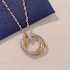 „Dream“-TRINITY-Halskette GOLD DIAMANTEN