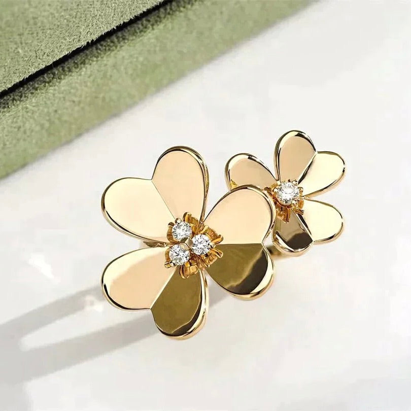 ¡®Dream¡¯CLOVER COMOS GOLDRING MIT DIAMANTEN