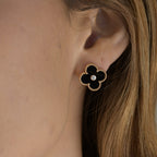 ¡®Dream¡¯CLOVER MEDIUM 1 MOTIFS ONYX DIAMOND OHRRINGE