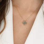 ¡®Dream¡¯CLOVER 15MM  GRAY MOTHER OF PEARL NECKLACE