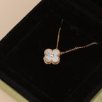 „Dream“CLOVER 15MM DIAMANT WEIß FRITILLARIA-HALSKETTE