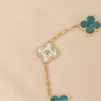 [Dream]New CLOVER 5 MOTIF MALACHITE ブレスレット コレクション
